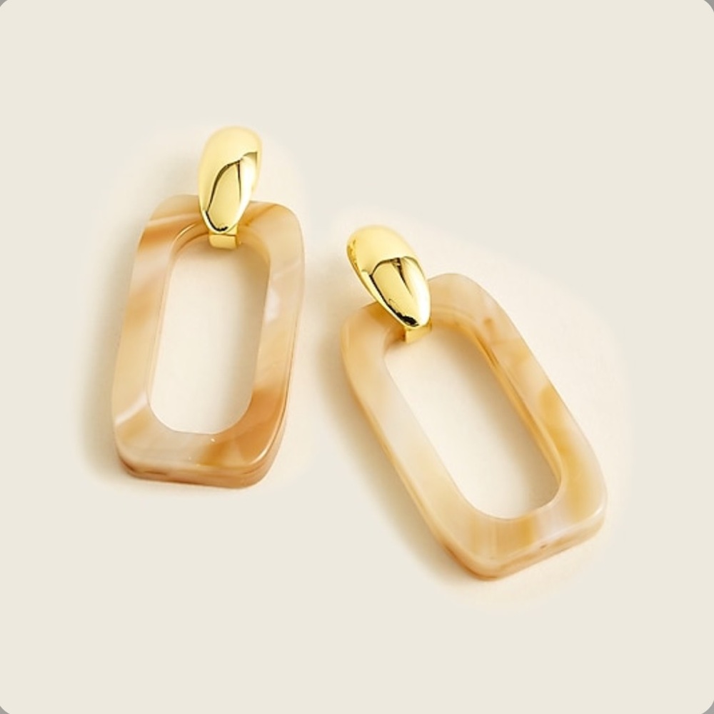Made-in-Italy rectangle earrings Deep Embers
